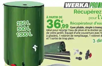 Provence Outillage WERKA PRO Récupérez facilement l'eau de pluie offre