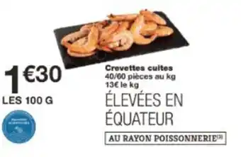 Monop' Crevettes cuites offre