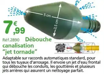 Provence Outillage Débouche canalisation "jet tornade" offre