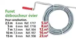 Provence Outillage Furet déboucheur évier offre