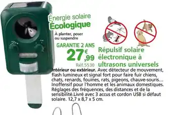 Provence Outillage Répulsif solair électronique à offre