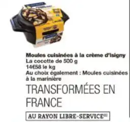 Monop' Moules cuisinées à la crème d'Isigny offre