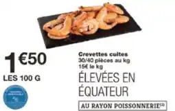 Monop' Crevettes cuites offre