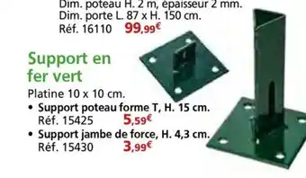 Provence Outillage Support en fer vert offre