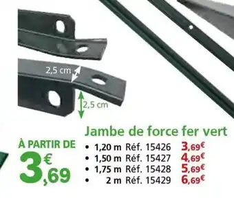 Provence Outillage Jambe de force fer vert offre