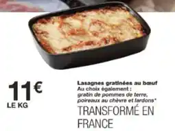 Monop' Lasagnes gratinées au bœuf offre