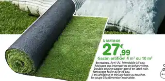 Provence Outillage Gazon artificiel 4 m² ou 10 m² offre