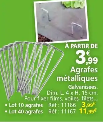 Provence Outillage Agrafes métalliques offre