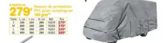 Provence Outillage Housse de protection pvc pour camping-car 160 g/m² offre