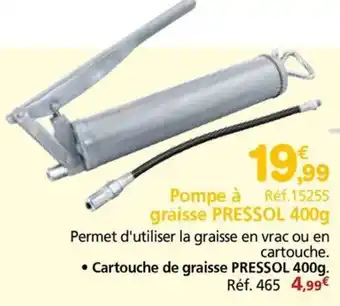 Provence Outillage Pompe à graisse pressol offre
