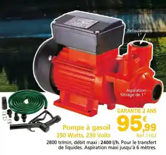 Provence Outillage Pompe à gasoil 350 Watts, 230 Volts offre