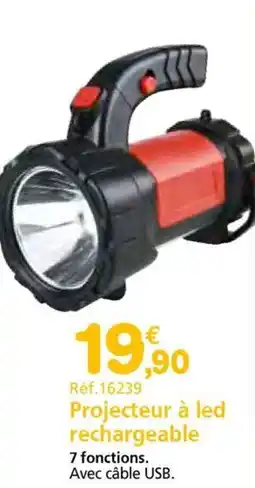 Provence Outillage Projecteur à led rechargeable offre