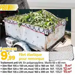 Provence Outillage WERKA PRO Filet élastique pour remorque offre