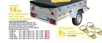 Provence Outillage Bâche de protection pour remorque Imperméable 200 g/m² offre