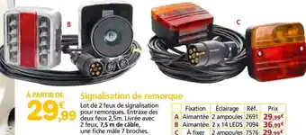 Provence Outillage Signalisation de remorque offre