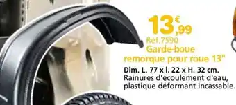 Provence Outillage Garde-boue remorque pour roue 13 offre