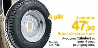 Provence Outillage Roue de remorque offre