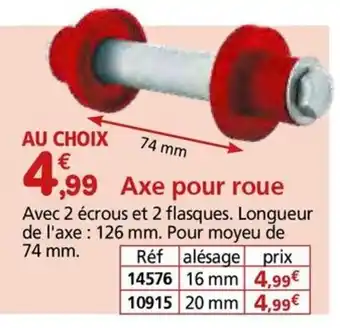 Provence Outillage Axe pour roue offre
