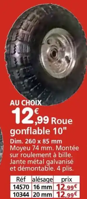 Provence Outillage Roue gonflable 10" offre