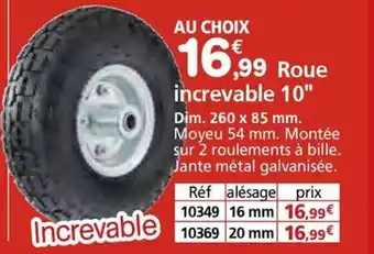 Provence Outillage Roue increvable 10" offre