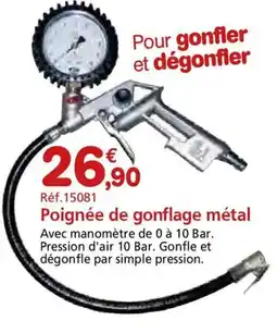 Provence Outillage Poignée de gonflage métal offre