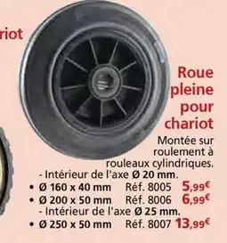 Provence Outillage Roue tondeuse chariot offre