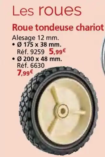 Provence Outillage Roue tondeuse chariot offre