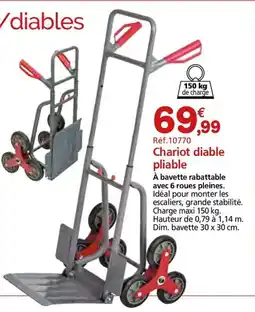Provence Outillage Chariot diable pliable offre