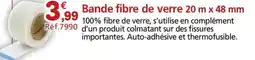 Provence Outillage Bande fibre de verre 20 m x 48 mm offre