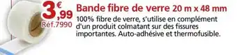 Provence Outillage Bande fibre de verre 20 m x 48 mm offre