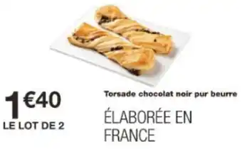 Monop' Torsade chocolat noir pur beurre offre