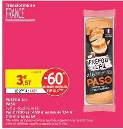 Intermarché Préfou ail offre
