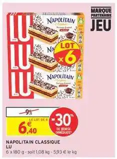 Intermarché Napolitain Classique LU offre