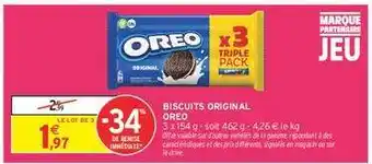 Intermarché Biscuits Original Oreo offre