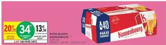 Intermarché Bière Blonde Kronenbourg offre