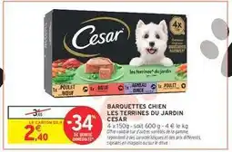 Intermarché BARQUETTES CHIEN LES TERRINES DU JARDIN CESAR offre