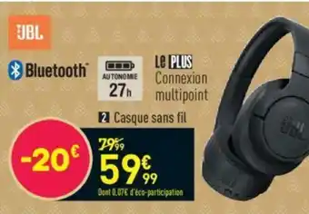 Conforama Casque sans fil offre