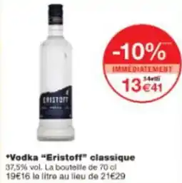 Monop' Vodka Eristoff classique offre
