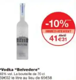 Monop' Vodka Belvedere offre