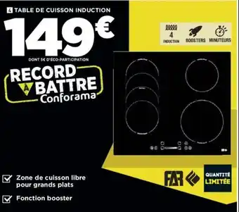 Table de cuisson Induction