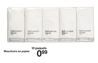 Zeeman Mouchoirs en papier offre