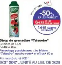 Monop' Sirop de grenadine Teisseire offre