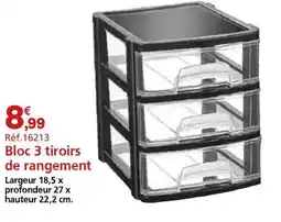 Provence Outillage Bloc 3 tiroirs de rangement offre