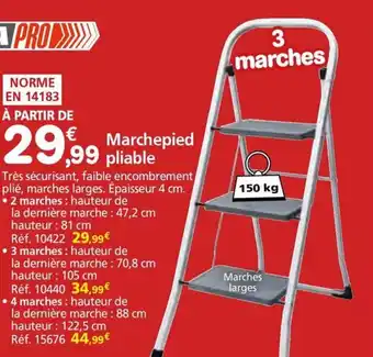 Provence Outillage WERKA PRO Marchepied pliable offre