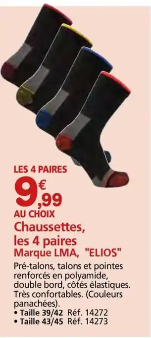 Provence Outillage Chaussettes, les 4 paires marque lma, "elios" offre