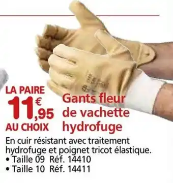 Provence Outillage Gants fleur de vachette hydrofuge offre