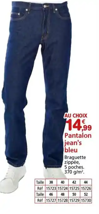 Provence Outillage Pantalon jean's bleu offre