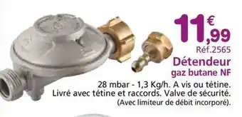 Provence Outillage Détendeur gaz butane NF offre
