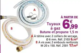 Provence Outillage Tuyaux à gaz Butane et propane 1,5 m offre