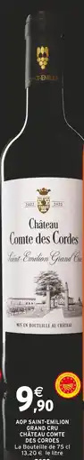 Intermarché CHATEAU COMTE DES CORDES AOP Saint-Emilion Grand Cru offre